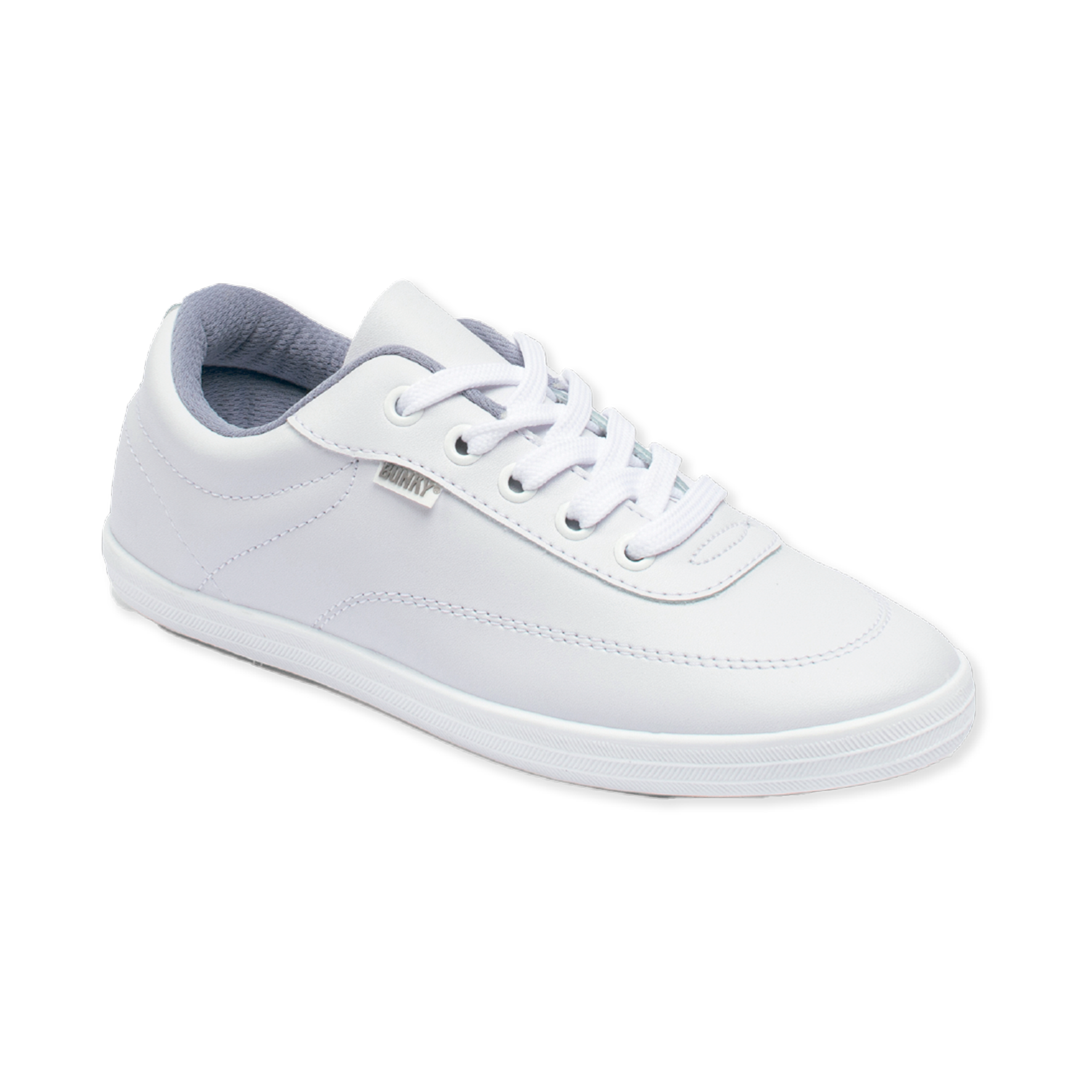 Zapato Escolar Deportivo Blanco con Cordones Mujer CVO Bunky®