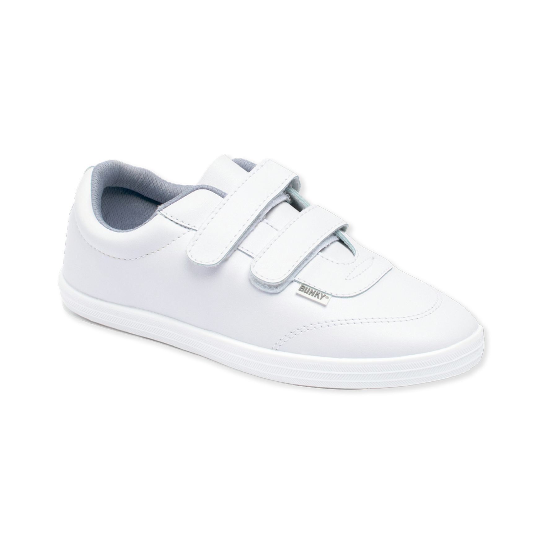 Zapato Escolar Deportivo Blanco con Velcro Mujer CVO Bunky®