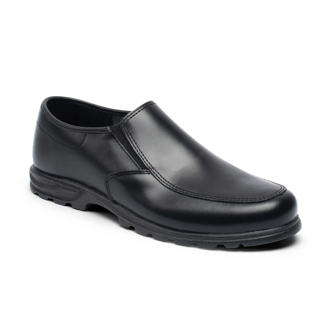 Zapato Escolar Negro Mocasín Costura Guayacan Bunky®