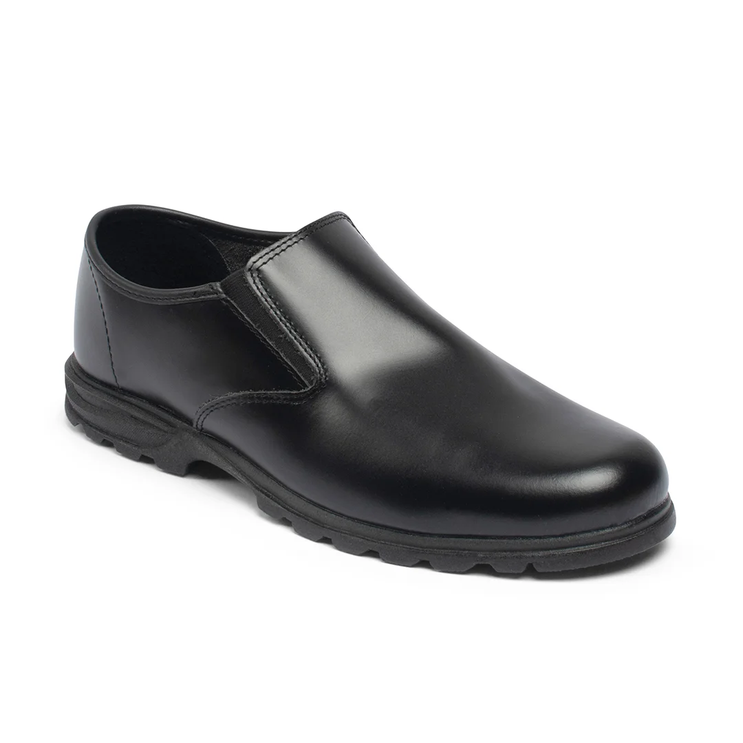 Zapato Escolar Negro Mocasín Llano Guayacan Bunky®